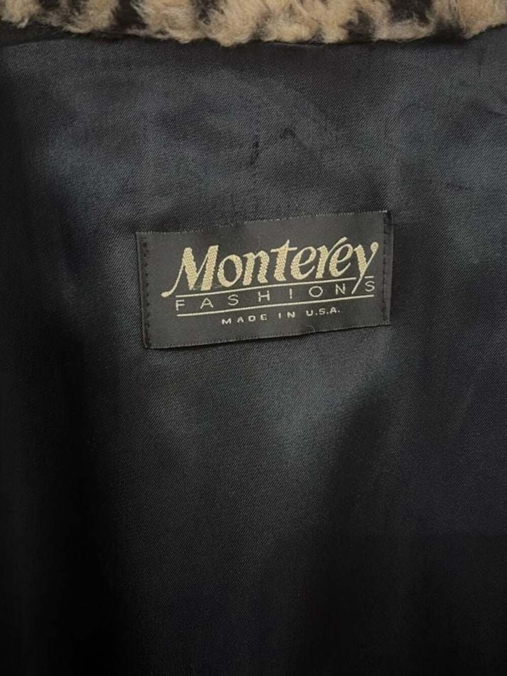 Vintage Monterey Fashions Leopard Print Faux Fur Swing Coat XL - Picture 2 of 12